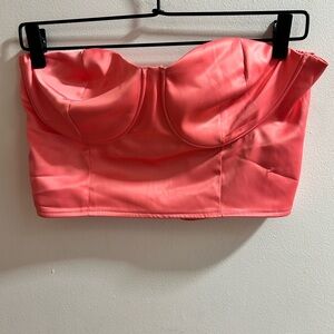 Boohoo Women's Sexy Date Night Pink Bustier Size 12